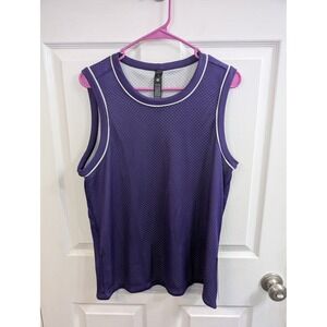 Lululemon Double Layered Mesh Reversible Tank Top Mens Purple NWT - Size S